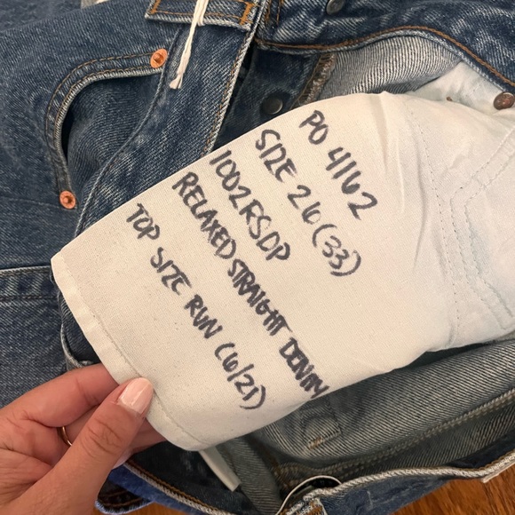 Levi’s Re/Done relaxed straight demin patch - Picture 5 of 5